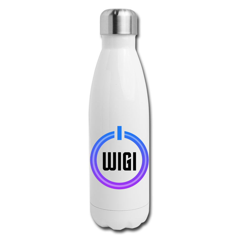 WIGI Insulated Stainless Steel Water Bottle - white