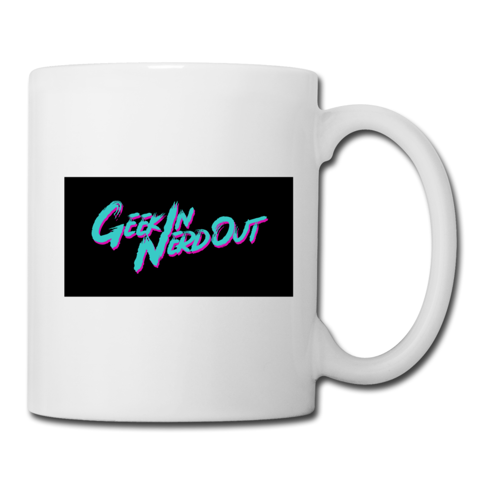 Geek In Nerd Out Coffee/Tea Mug - white