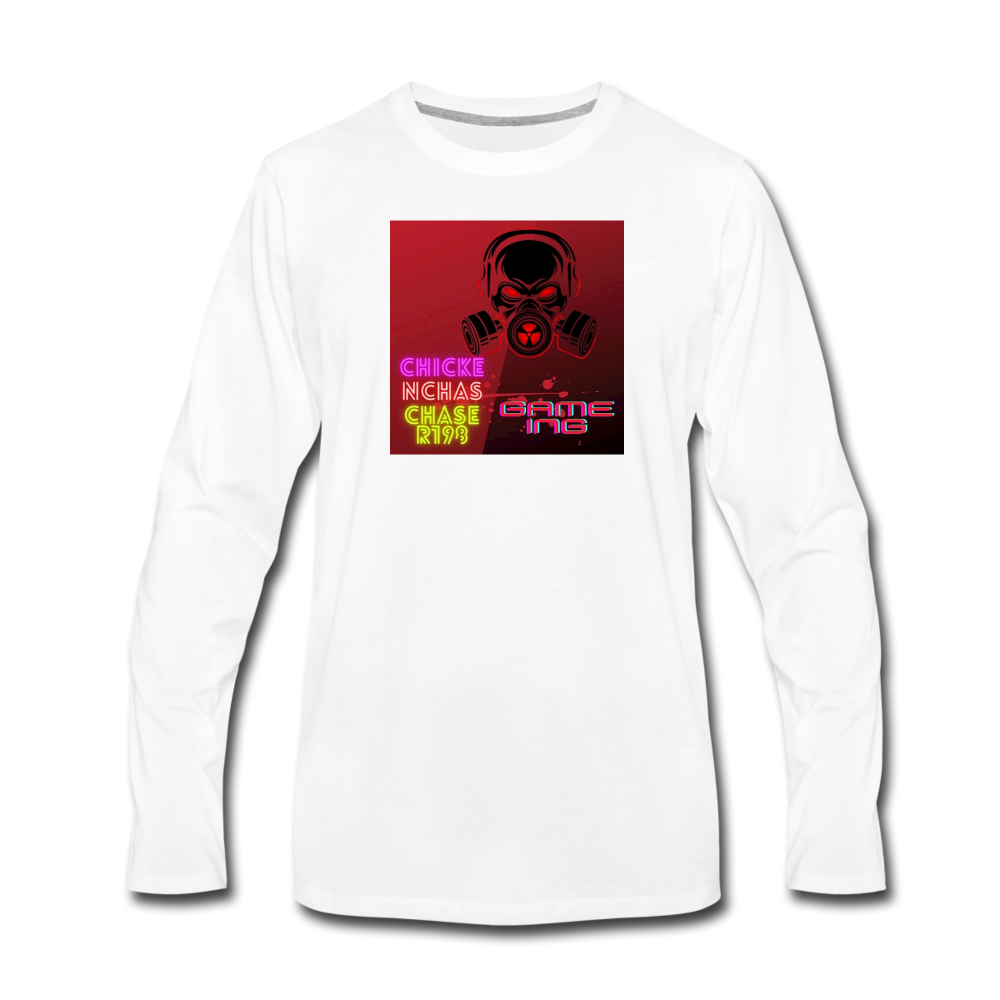 Chickenchaser198gaming  Long Sleeve T-Shirt - white