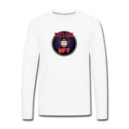 ThatsDarkNFT Long Sleeve T-Shirt - white