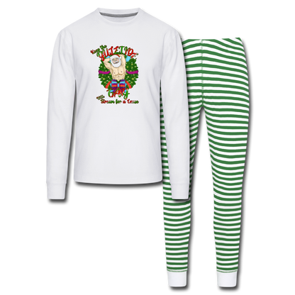 Stream for a Cause Pajama Set #1 - white/green stripe