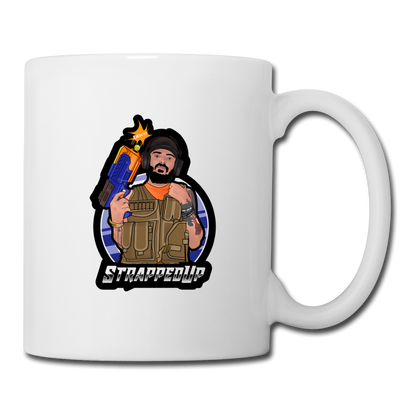 StrappedUp Coffee/Tea Mug - white