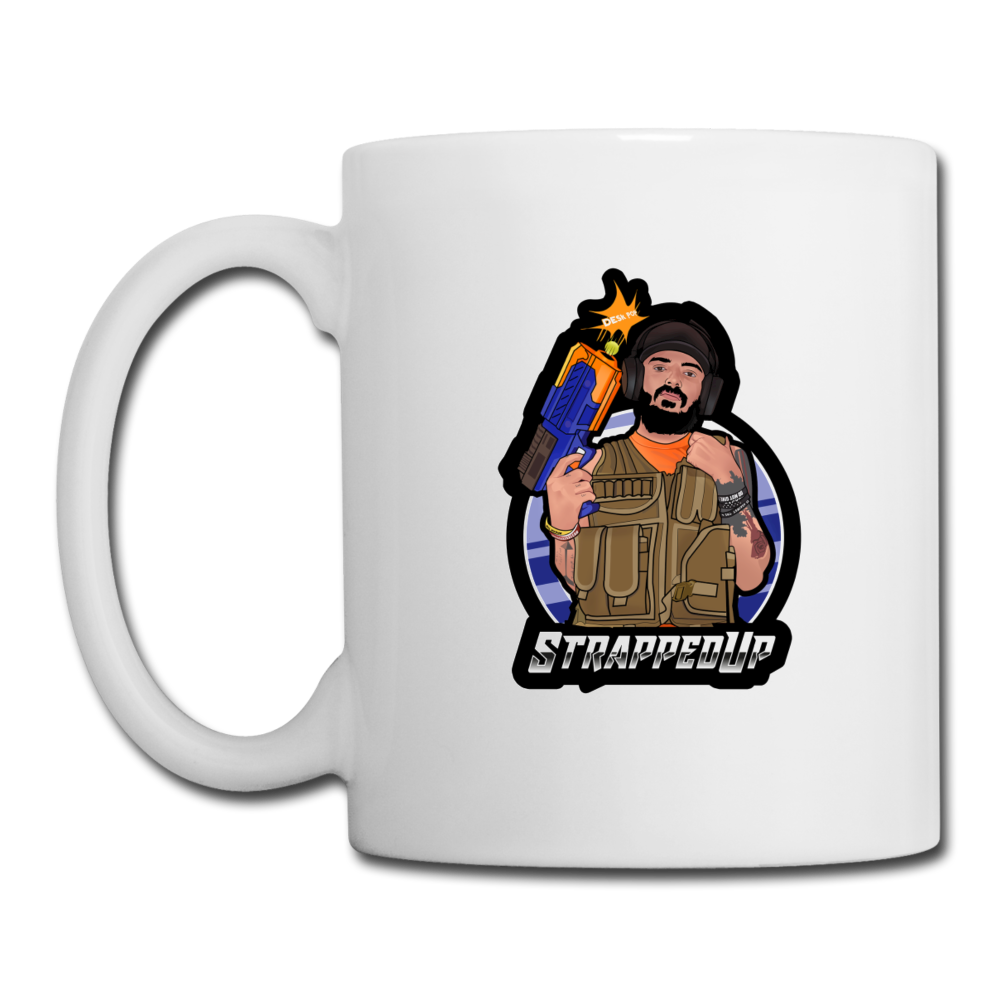 StrappedUp Coffee/Tea Mug - white