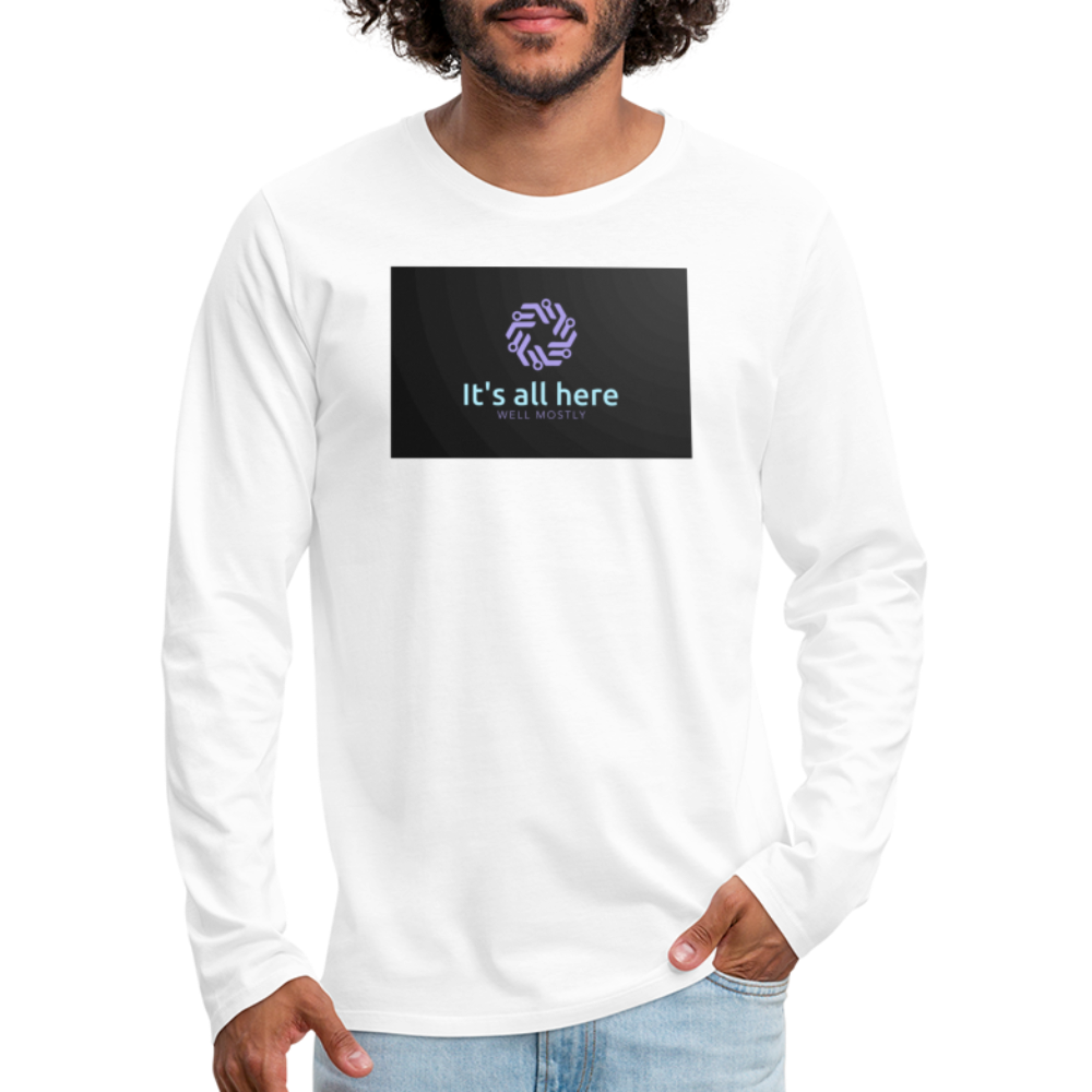 It's All Here Long Sleeve T-Shirt - white