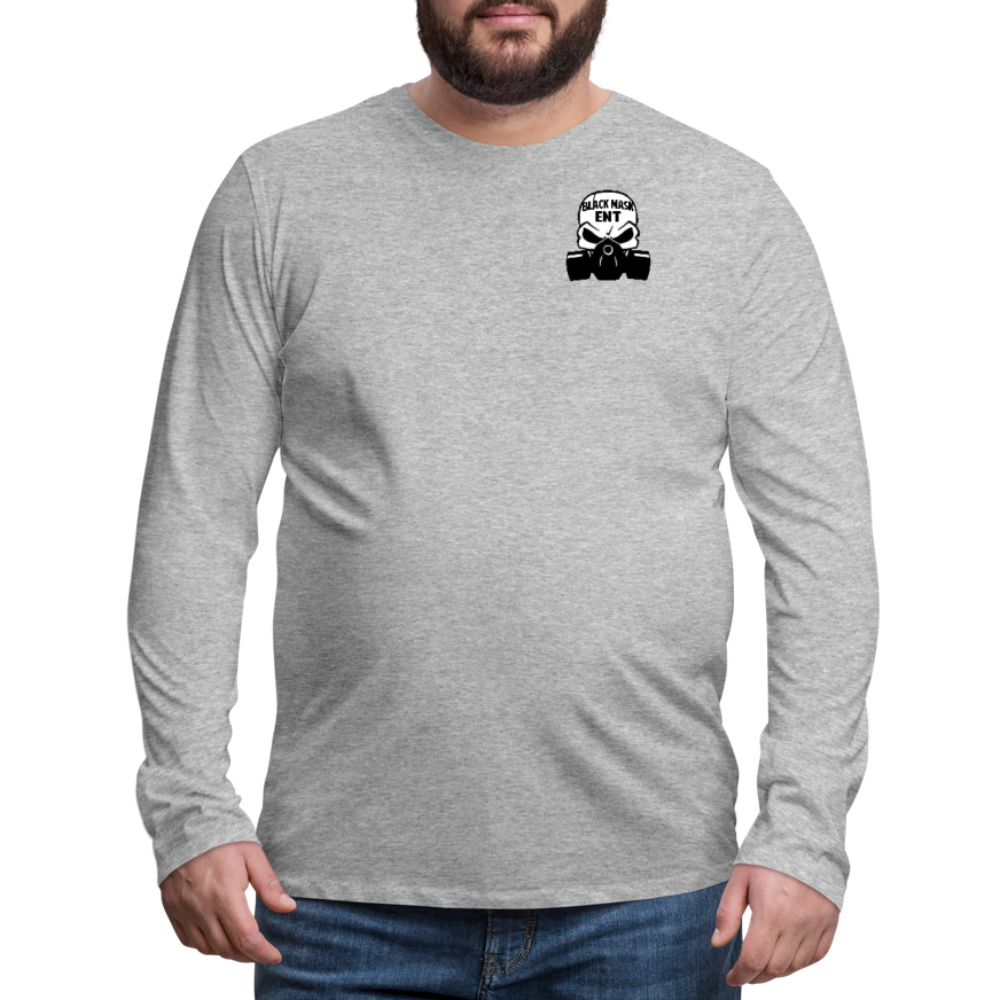 Black Mask Gaming Long Sleeve T-Shirt - heather gray