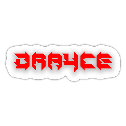 Drayce Sticker - white matte