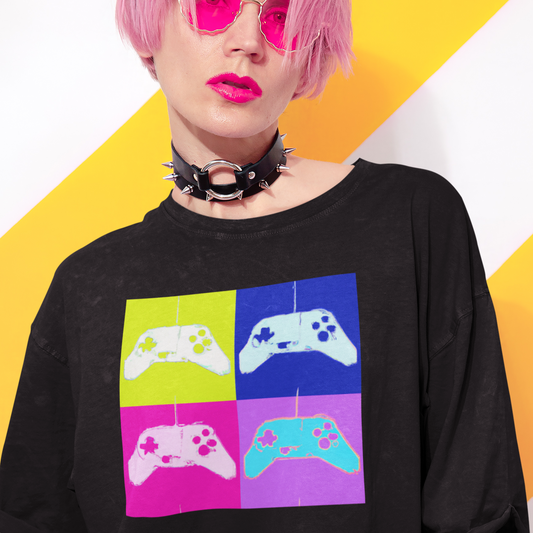Pop Art Video Game Controller T-Shirt