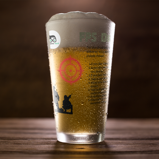 FPS Drinking Game Pint Glass